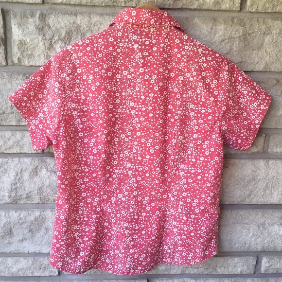 Vintage Country Calico Short Sleeve Button Down - Picture 3 of 4